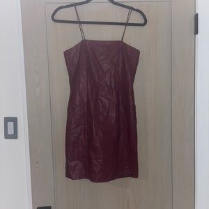 Wild Fable Burgundy Mini Dress with Spaghetti Straps